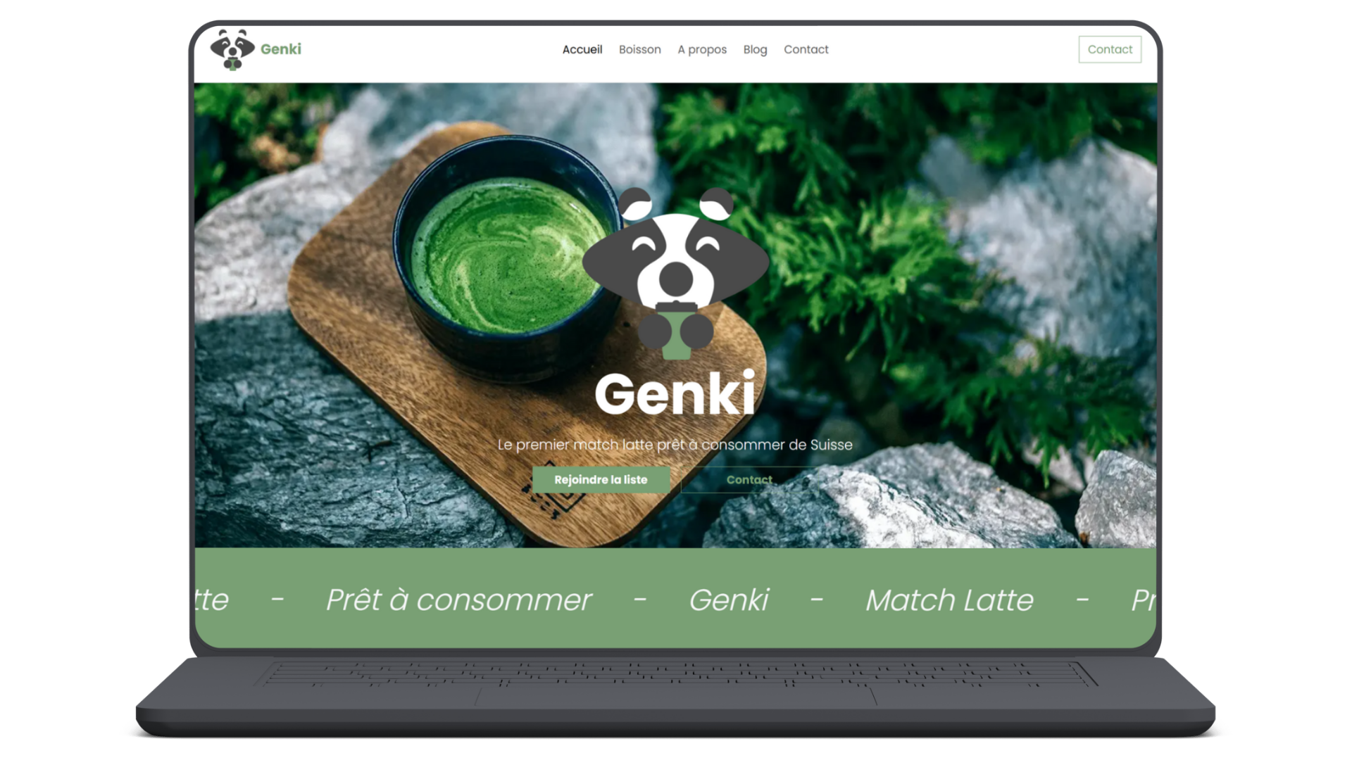Genki – Site WordPress & identité (matcha latte)